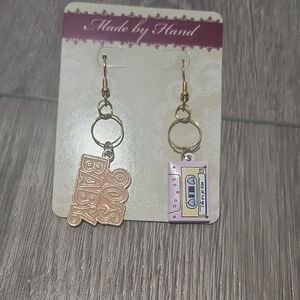 Hand Crafted Cassette Crush Earrings